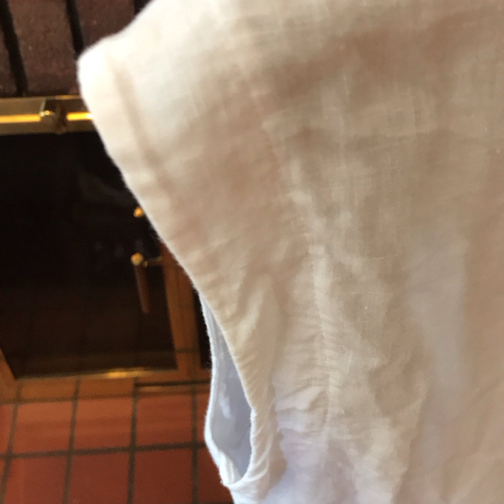 James Perse white Sleeveless linen mini dress size 2 - Picture 5 of 10